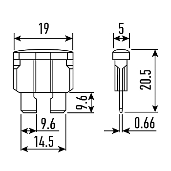 Набор автомобильных предохранителей Стандарт, в блистере REXANT