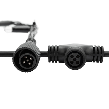 Гирлянда светодиодная Занавес 2х6м 1520 LED БЕЛЫЙ черный ПВХ IP65 эффект водопада 230В не соединяется контроллер в комплекте NEON-NIGHT