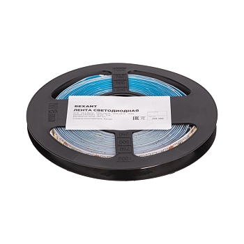 Лента светодиодная 12В, SMD2835, 14,4Вт/м, 120 LED/м, 4000K, 8мм, 5м, IP20 REXANT