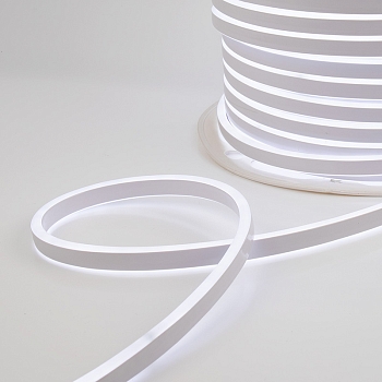 Гибкий неон 8х16мм двухсторонний 120 LED/м БЕЛЫЙ 230В бухта 50м (с комплектом подключения) NEON-NIGHT