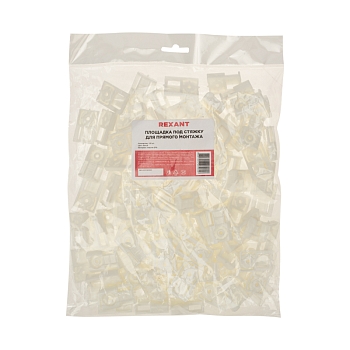 Площадка под стяжку для прямого монтажа, белая (100 шт/уп) REXANT