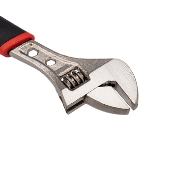 Разводной ключ 150мм никелированный, двухкомпонентная рукоятка REXANT