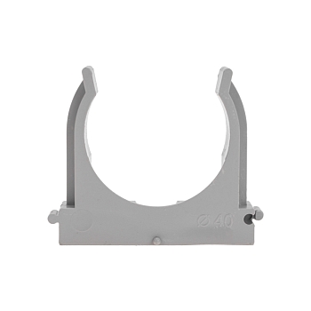 Крепеж-клипса для трубы ø40мм, серая (30 шт/уп) REXANT