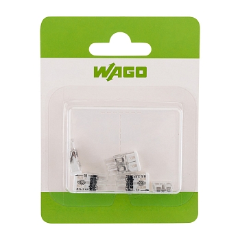 2273-202 Экcпресс-клемма, 2-проводная до 2,5 мм², (5 шт/уп)  WAGO