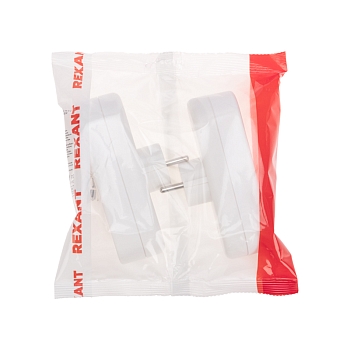 Набор тройников электрических линейных 16А с/з вертикальные, белый (2 шт./уп.) REXANT