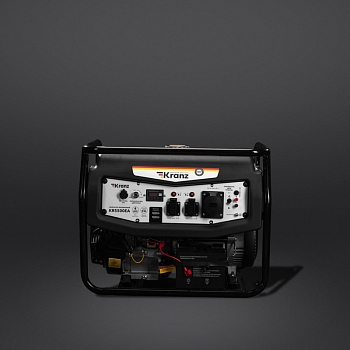 Генератор бензиновый KR5500EA, 5,5кВт, 230В, 25л, коннектор автоматики, электростартер KRANZ
