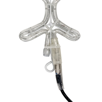 Фигура Снежинка цвет ТЕПЛЫЙ БЕЛЫЙ, размер 45x38 см NEON-NIGHT