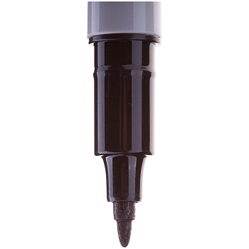 Маркер перманентный Multi Marker Super Slim 1мм, черный, пулевидный Crown