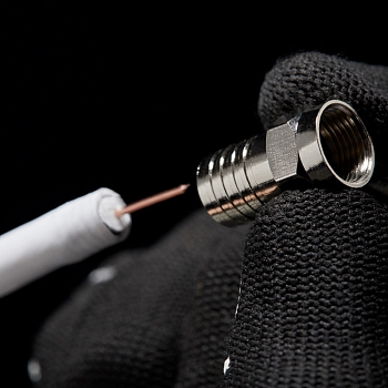 F-разъем RG-6, обжим REXANT