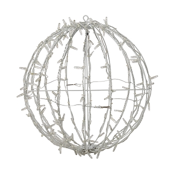 Шар светодиодный 230V, диаметр 30 см, 120 светодиодов, эффект мерцания, цвет белый NEON-NIGHT