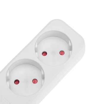 Удлинитель STANDARD 4 гнезда, 5м, 2х1,0мм², б/з, белый REXANT