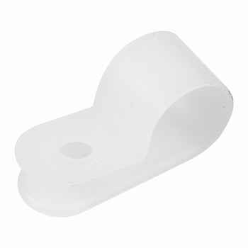 Скоба под винт 12мм, белая (50 шт/уп) REXANT