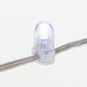 Гирлянда LED Клип-лайт 12 V, прозрачный ПВХ, 150 мм, цвет диодов белый