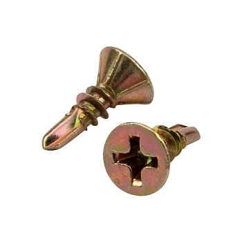 Саморез оконный сверло 3,9х13мм, желтый цинк, короб (500 шт/уп) KRANZ