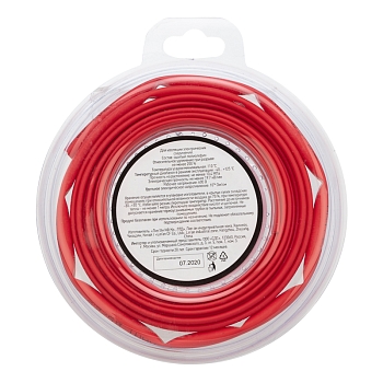 Трубка термоусаживаемая ТУТ нг 5,0/2,5мм, красная, ролик 2,44м REXANT