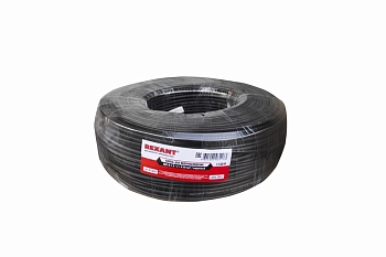 Кабель КВК-П-1,5+2x0,50 мм² (Cu/Cu) черный, 200 м, REXANT