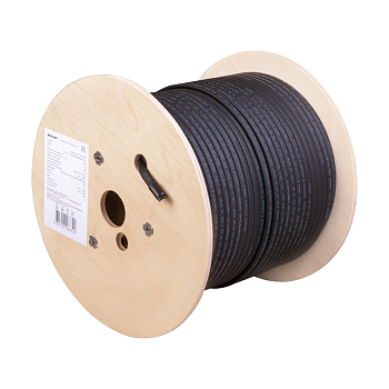 Кабель греющий (нагревательный) саморегулирующийся SRL30-2CR, экранированный, 30Вт/м, 1,3мм2/65м, бухта 200м серия PRO REXANT