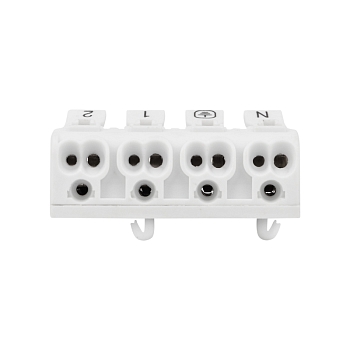 Клемма пружинная соединительная КСП 4-полюсная с монтажными ножками (50 шт./уп.) REXANT