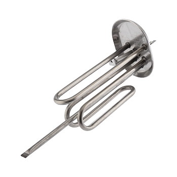 Нагревательный элемент для бойлера ТЭН 2500 Вт  (1000+1500), TW, нерж, овальный фланец Ø80/110, место под анод М5, клеммы под разъем, L265мм, 220V,REXANT