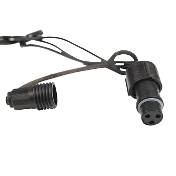 Гирлянда Нить управляемая 10м 100 LED ФИОЛЕТОВЫЙ черный ПВХ IP65 свечение с динамикой 230В контроллер в комплекте NEON-NIGHT