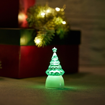 Фигура светодиодная на подставке Ёлочка Кристалл, RGB