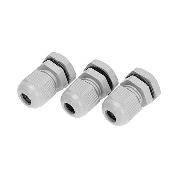 Кабельный ввод PG-9 (4-8мм) серый, комплект (3 шт/уп) REXANT