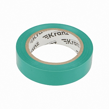 Изолента ПВХ 0,13х15мм, 10м, зеленая KRANZ