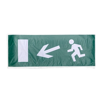 Наклейка для аварийного светильника  "Направление к эвакуационному выходу налево вниз" REXANT