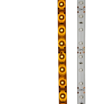 Лента светодиодная 12В, SMD2835, 4,8Вт/м, 60 LED/м, желтый, 8мм, 5м, IP65 LAMPER