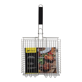 Решетка для барбекю глубокая, 355х355х55 мм, большая СОКОЛ