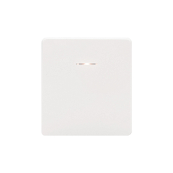 Выключатель ROUND 1 кл проходной (переключатель) с подсветкой 10А с/у перламутр KRANZ