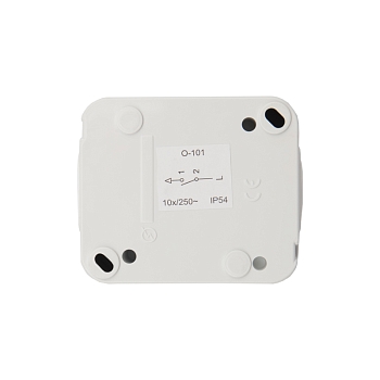 Выключатель одноклавишный Mini OG IP54 о/у, белый KRANZ