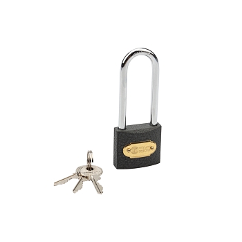 Замок навесной серия Чугун 40мм длинная дужка ЧЕТЫРЕ СЕЗОНА