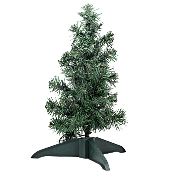 Елочка высота 30см, питание от USB, зеленая