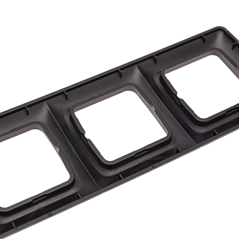 DEA Рамка 4-я горизонтальная Черный Металлик KRANZ