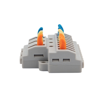 Клемма СМК 3х3 проходная разветвительная 3 полюса, с монтажной площадкой (1 ввод, 3 вывода на полюс) (50 шт./уп.) REXANT