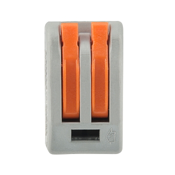 Универсальная клемма СМК 222-412, 2-проводная серая 0,08-2,5/4 мм² (50 шт/уп) REXANT