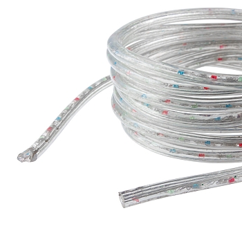 Дюралайт LED трехжильный 230В 13мм 30 LED/м МУЛЬТИ (RYGB) свечение с динамикой модуль 1м бухта 100м NEON-NIGHT