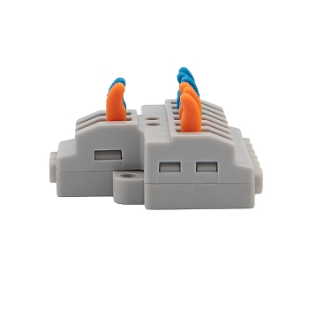 Клемма СМК 2х3 проходная разветвительная 2 полюса, с монтажной площадкой (1 ввод, 3 вывода на полюс) REXANT