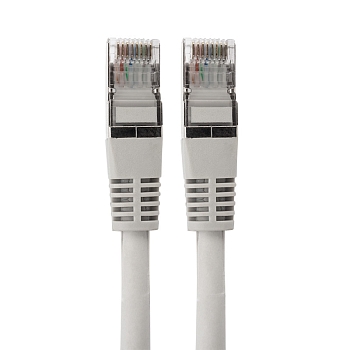 Шнур коммутационный, патч-корд F/UTP RJ45-RJ45, CAT 6, LSZH серый, 0,5м REXANT