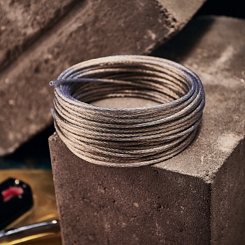 Трос стальной в ПВХ оплетке d=4,0мм, прозрачный (моток 20м) REXANT