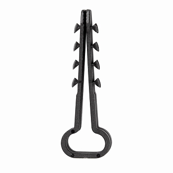 Дюбель-хомут 6-12мм, прямоугольный, черный (100 шт/уп) REXANT