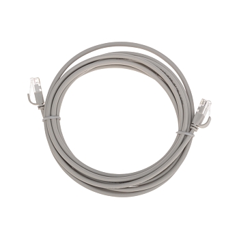 Патч-корд U/UTP, CAT 6A (10G), RJ45-RJ45, 28AWG, LSZH, серый, 3м REXANT