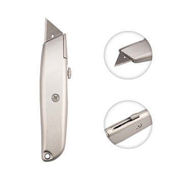 Нож с трапециевидным выдвижным лезвием REXANT