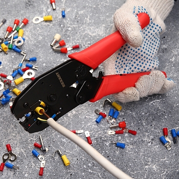 Кримпер HT-336H для обжима изолированных автоклемм 0,5-6,0мм² REXANT