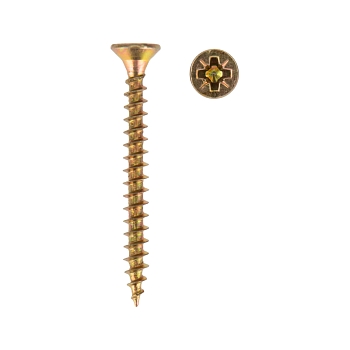 Саморез универсальный 4х35 мм, желтый цинк, упаковка поставщика (12000 шт/уп) KRANZ