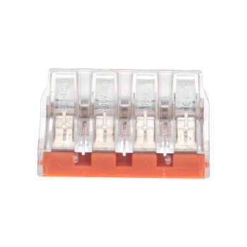 Экспресс-клемма СМК 773-174 с пастой, 4-проводная 0,75-6 мм² (50 шт/уп) REXANT