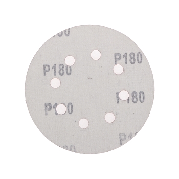 Диск абразивный на ворсовой основе, на липучке, перфорированный, P180, 125мм, 10 шт. KRANZ
