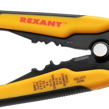 Инструмент HT-766 для зачистки кабеля 0,2-6,0мм² и обжима наконечников REXANT