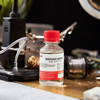 Флюс для пайки, ПАЯЛЬНАЯ КИСЛОТА, 100мл, флакон REXANT